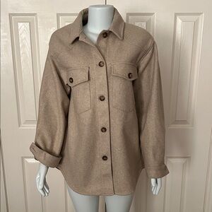 Love Tree Women's Tan Jacket “nwot” SZ: M “shacket”